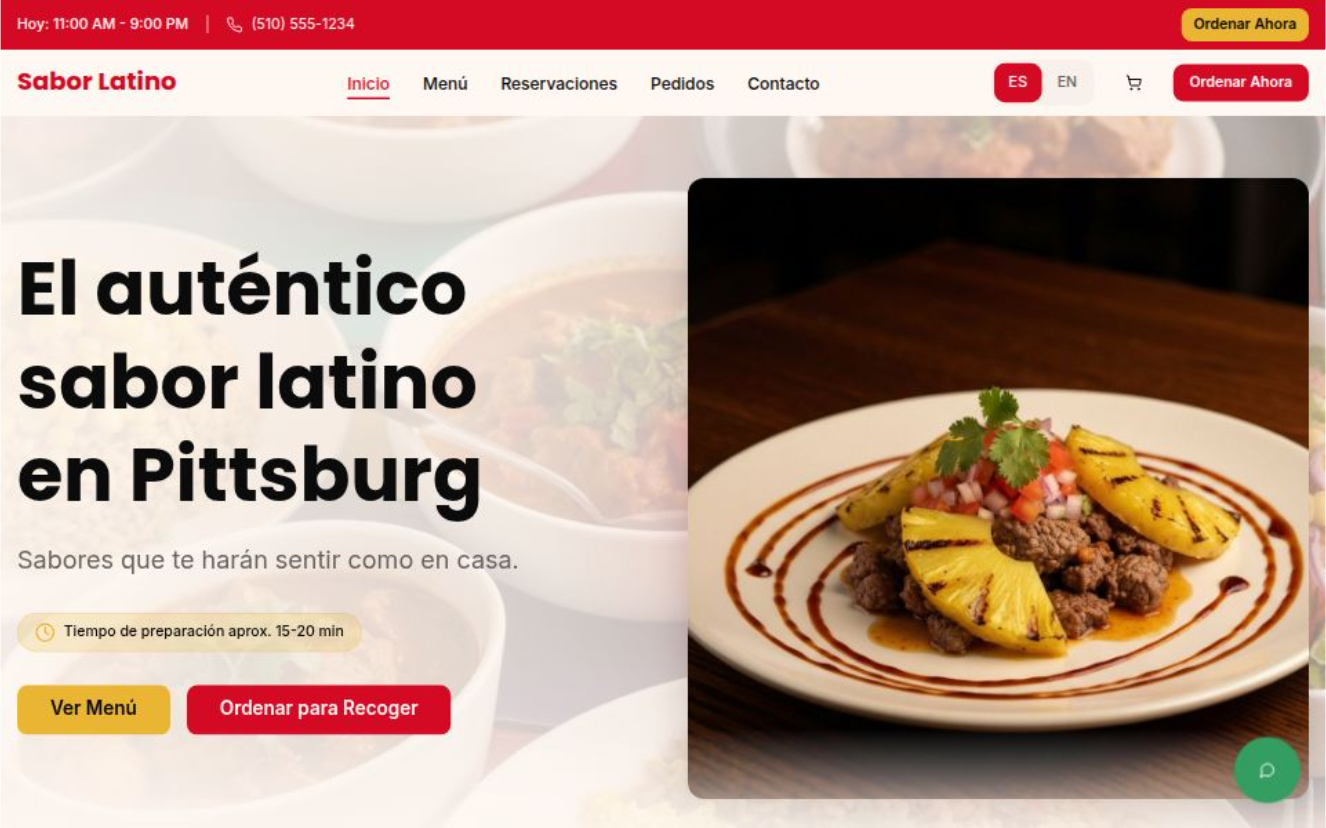 Sitio para Restaurante