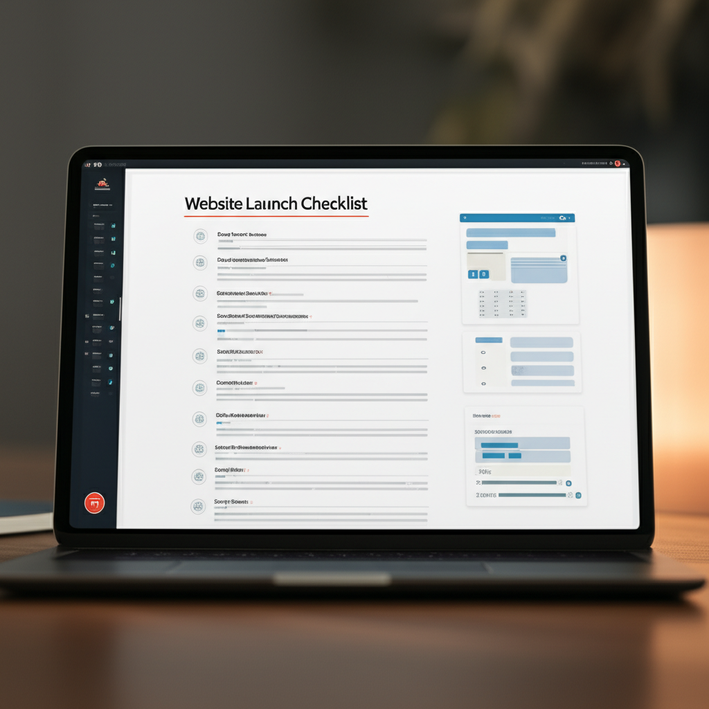 Checklist: Lanzamiento de sitio web profesional